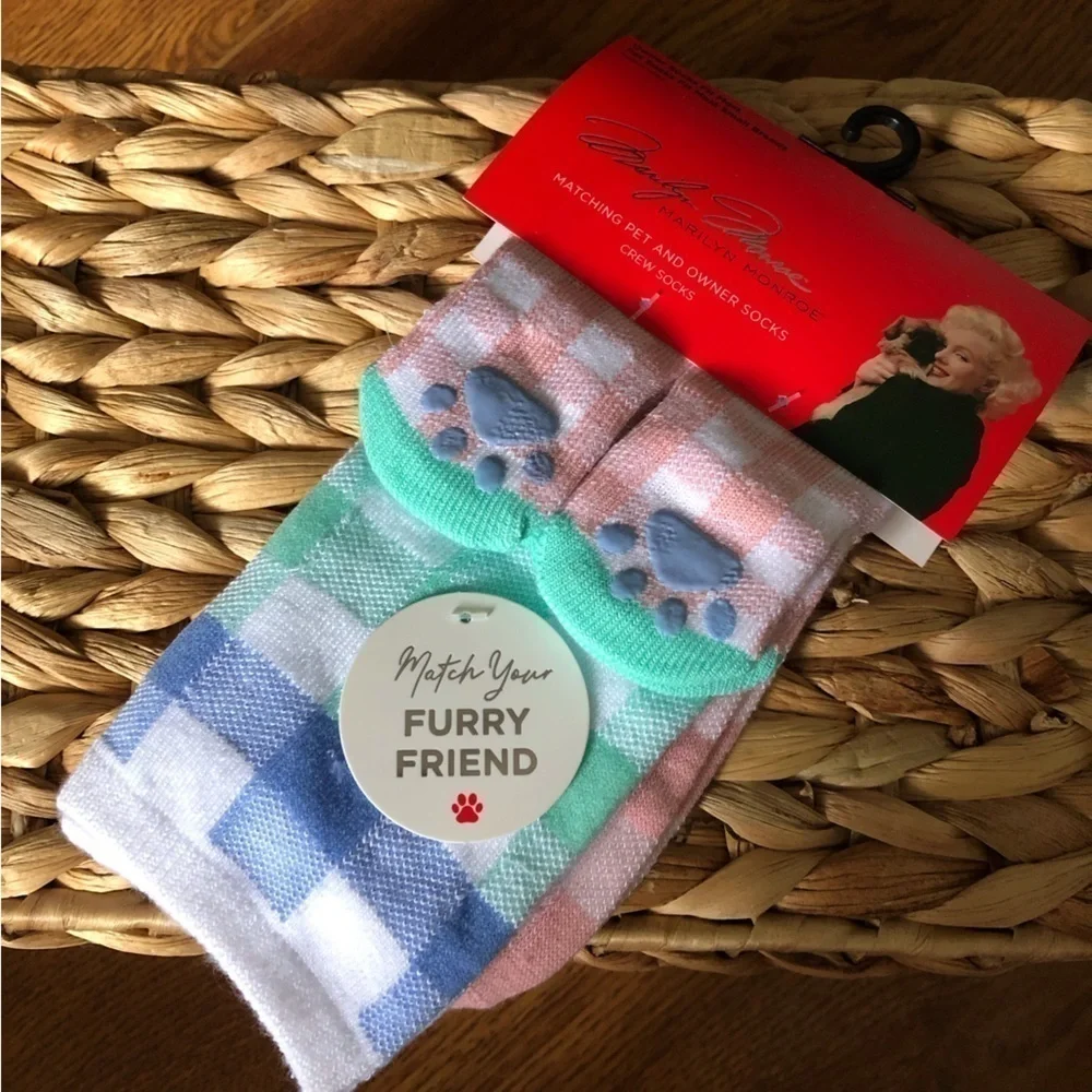 Marilyn Monroe Matching pet & owner crew cuts socks